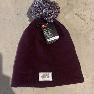 Under Armour‎ Women’s Beanie Winter Hat with Pom Pom 2 in 1 NWT